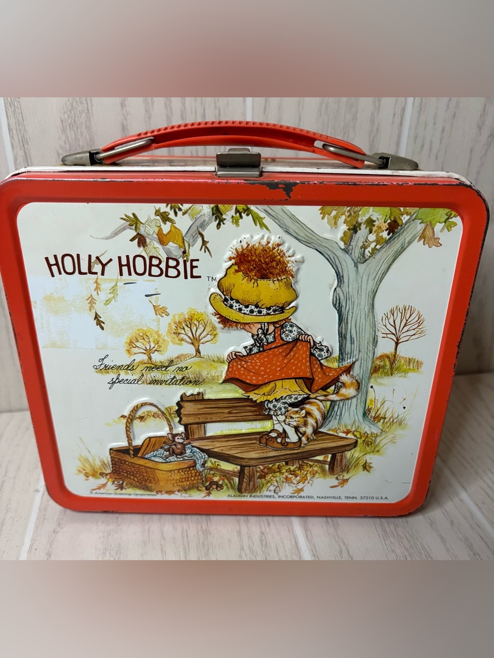 🍒💣 Vintage Holly Hobby Lunch Box With Thermos 1970’s